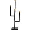 image:imageDeco 79 Metal Decorative Candelabra 5 Candle Candlestick Holder Candlestand 11 x 11 x 34 BlackBlack