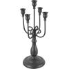 image:imageDeco 79 Metal Decorative Candelabra Antique Style Candlestick Holder Candlestand 6 x 6 x 17 BlackBlack