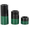 image:imageDeco 79 Metal Decorative Candle Holder Colorblock Candle Stand with Paint Streak Designs Set of 3 Candlestick Holder 11 7 4 H Green