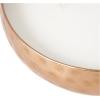 image:imageDeco 79 Metal Decorative Candle Tropical Breeze Scented Hammered 20 oz 3 Wick Aromatherapy Candle with White Wax Wax Aromatherapy Candle 7 x 7 x 2 Copper