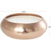 image:imageDeco 79 Metal Decorative Candle Tropical Breeze Scented Wide Dome Shaped 60 oz 4 Wick Aromatherapy Candle with White Wax Wax Aromatherapy Candle 9 x 9 x 3 Copper