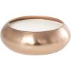 image:imageDeco 79 Metal Decorative Candle Tropical Breeze Scented Wide Dome Shaped 60 oz 4 Wick Aromatherapy Candle with White Wax Wax Aromatherapy Candle 9 x 9 x 3 Copper