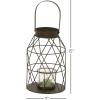 image:imageDeco 79 Metal Glass Lantern 7 W 15 H42571 7 W15 H