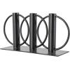 image:imageDeco 79 Metal Overlapping Circular Ring Candelabra 11 x 3 x 5 BlackBlack