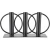 image:imageDeco 79 Metal Overlapping Circular Ring Candelabra 11 x 3 x 5 BlackBlack