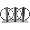 image:imageDeco 79 Metal Overlapping Circular Ring Candelabra 11 x 3 x 5 BlackBlack