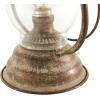 image:imageDeco 79 Metal Room Accent Lamp Distressed Antique Style Lantern Table Lamp Lamp 7 x 5 x 17 Bronze