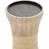 image:imageDeco 79 Set of 3 Brown Wood Natural Candle Holder 10 8 6 Inches Candlestick Holds 3 Pillar Candles Pillar Candle Holders Candle HolderBrown