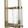 image:imageDeco 79 Stainless Steel Metal Geometric Pillar Wall Sconce with Mirror Backing 9 x 6 x 20 SilverGold