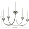 image:imageDeco 79 Stainless Steel Solid Candelabra 28 x 5 x 15 Silver
