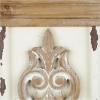 image:imageDeco 79 Wood Scroll Pillar 2 Plate Wall Sconce 10 x 6 x 29 BrownBrown