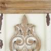 image:imageDeco 79 Wood Scroll Pillar 2 Plate Wall Sconce 10 x 6 x 29 BrownBrown