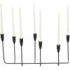 image:imageCosmoLiving by Cosmopolitan Metal Slim 7 Candle Candelabra 21 x 7 x 10 GoldBlack