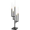 image:imageDeco 79 Metal Decorative Candelabra 5 Candle Candlestick Holder Candlestand 11 x 11 x 34 BlackBlack
