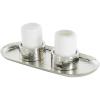image:imageDeco 79 Stainless Steel Metal Decorative Candelabra 4 Candle Candlestick Holder with Attached Tray Candlestand 26 x 8 x 2 SilverSilver