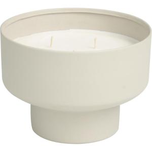 image:imageDeco 79 Metal Decorative Candle White Sage Scented Matte 50 oz 3 Wick Aromatherapy Candle with White Wax Wax Aromatherapy Candle 7 x 7 x 5 Gray