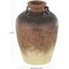 image:imageDeco 79 Magnesium Oxide Decorative Vase Textured Ombre Antique Amphora Centerpiece Vase Flower Vase for Home Decoration 14 x 14 x 20 CopperCopper