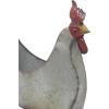 image:imageDeco 79 Metal Rooster Indoor Outdoor Planter Large Planter Pot Planter 12 x 8 x 16 Gray