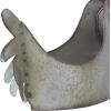 image:imageDeco 79 Metal Rooster Indoor Outdoor Planter Large Planter Pot Planter 12 x 8 x 16 Gray
