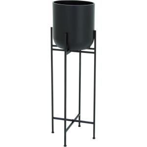 image:imageDeco 79 Metal Indoor Outdoor Planter Tall Large Planter Pot with Removable Stand Planter 12 x 12 x 36 BlackPlanter 12 x 12 x 42