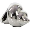 image:imageDeco 79 Ceramic Shell Decorative Sculpture Shell Home Decor Statues Set of 3 Accent Figurines 7 7 5W SilverSilver