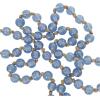 image:imageDeco 79 Glass Handmade Round Long Garland with Tassel with Knotted Brown Jute 87 x 3 x 1 Light Blue
