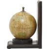 image:imageDeco 79 Wood World Map Decorative Bookends Globe Non Skid Bookends Set of 2 Office Bookends8H 6W Brown8 and 8 H