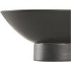 image:imageDeco 79 Ceramic Decorative Bowl Wide with Elevated Base 16 x 16 x 6 BlackBlack