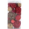 image:imageDeco 79 Dried Plant Handmade Orbs amp Vase Filler with Varying Designs Set of 2 6W 12H Multi Colored
