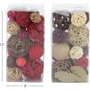 image:imageDeco 79 Dried Plant Handmade Orbs amp Vase Filler with Varying Designs Set of 2 6W 12H Multi Colored