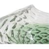 image:imageDeco 79 Glass Handmade Decorative Decorative Bowl Abstract Wavy Ombre Decorative Container with Bubble Texturing Decorative Keepsake Box 18 x 14 x 6 GreenGreen