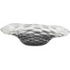image:imageDeco 79 Glass Handmade Decorative Decorative Bowl Abstract Wavy Ombre Decorative Container with Bubble Texturing Decorative Keepsake Box 18 x 14 x 6 GreenBlack
