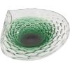image:imageDeco 79 Glass Handmade Decorative Decorative Bowl Abstract Wavy Ombre Decorative Container with Bubble Texturing Decorative Keepsake Box 18 x 14 x 6 GreenGreen