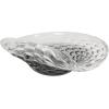 image:imageDeco 79 Glass Handmade Decorative Decorative Bowl Abstract Wavy Ombre Decorative Container with Bubble Texturing Decorative Keepsake Box 18 x 14 x 6 GreenBlack