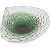 image:imageDeco 79 Glass Handmade Decorative Decorative Bowl Abstract Wavy Ombre Decorative Container with Bubble Texturing Decorative Keepsake Box 18 x 14 x 6 GreenGreen
