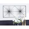 image:imageDeco 79 Metal Starburst Home Wall Decor Sea Urchin Wall Sculpture with Black Frame Wall Art 59 x 3 x 24 Black48L x 3W
