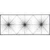 image:imageDeco 79 Metal Starburst Home Wall Decor Sea Urchin Wall Sculpture with Black Frame Wall Art 59 x 3 x 24 Black59L x 24W
