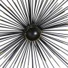 image:imageDeco 79 Metal Starburst Home Wall Decor Sea Urchin Wall Sculpture with Black Frame Wall Art 59 x 3 x 24 Black59L x 24W