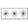 image:imageDeco 79 Metal Starburst Home Wall Decor Sea Urchin Wall Sculpture with Black Frame Wall Art 59 x 3 x 24 Black59L x 24W