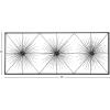 image:imageDeco 79 Metal Starburst Home Wall Decor Sea Urchin Wall Sculpture with Black Frame Wall Art 59 x 3 x 24 Black59L x 24W