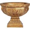 image:imageDeco 79 Polystone Decorative Decorative Bowl Ornate Decorative Container Decorative Keepsake Box 11 x 11 x 9 Gold