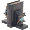 image:imageDeco 79 Polystone People Bookends with Swing Set Set of 2 5W 8H Brown