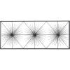 image:imageDeco 79 Metal Starburst Home Wall Decor Sea Urchin Wall Sculpture with Black Frame Wall Art 59 x 3 x 24 Black59L x 24W