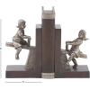 image:imageDeco 79 Polystone People Bookends with Swing Set Set of 2 4W 8H Brown