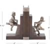 image:imageDeco 79 Polystone People Bookends with Swing Set Set of 2 4W 8H Brown