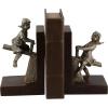 image:imageDeco 79 Polystone People Bookends with Swing Set Set of 2 4W 8H Brown