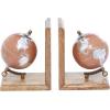 image:imageDeco 79 Wood Decorative Bookends Globe Non Skid Bookends Set of 2 Office Bookends7 7H Brown