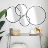 image:imageCosmoLiving by Cosmopolitan Metal Room Wall Mirror Bubble Cluster Entryway Mirror Wall Mounted Mirror 58 x 1 x 31 Black