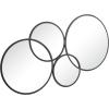 image:imageCosmoLiving by Cosmopolitan Metal Room Wall Mirror Bubble Cluster Entryway Mirror Wall Mounted Mirror 58 x 1 x 31 Black