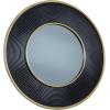 image:imageCosmoLiving by Cosmopolitan Metal Room Wall Mirror Entryway Mirror with Fluted Frame Wall Mounted Mirror 35 x 2 x 35 Black